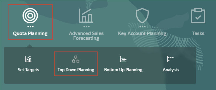 Navigating to Top Down Quota Planning